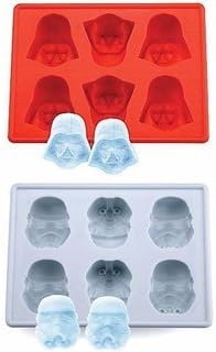 Direct Zone Silicone Ice Tray for Star Wars or Party Theme Set of 6, Non Toxic Molds, Non Stick, Freezable and Heat Resistant. Darth Vader, Storm Trooper, Hans Solo Chocolate