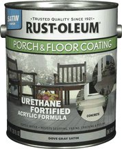 Rust-Oleum 244848 Porch Floor Paint, Dove Gray Gloss, 1-Quart