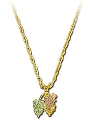 Landstroms Black Hills Gold Necklace with Leaves - F3108
