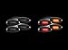 VMS RACING Side Marker LED Fender Lights in Smoked Black Lenses Compatible with GMC Sierra Chevy Silverado Dually Bed Trucks FSM 264133BK (4 Four Piece Pc Set Kit) 99-13 1999-2013