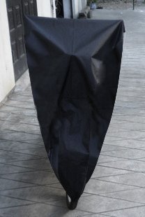 KLOUD ® Black 190T nylon waterproof bike / bicycle cover (size: L) plus KLOUD cleaning cloth