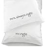 Hortense B. Hewitt Wedding Accessories Mr. and Mrs. Right Pillowcases, Set of 2