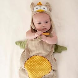 Baby Aspen "My Little Night Owl" Snuggle Sack and Cap, 0-6 Months