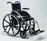 Viper Lightweight Wheelchair - Flip Back Slope Style Full Arm, 20, Swingaway Footrests