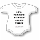 Peanut Butter Jelly Time Baby Ultrasoft Onesie