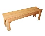 70 Select Pine Contoured Bench