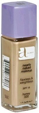 Lot of 2 pieces Almay Nearly Naked Makeup with SPF 15, Honey 320