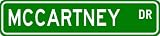 MCCARTNEY Street Name Sign ~ Personalized Family Lastname Sign ~ Gameroom, Basement, Garage Sign