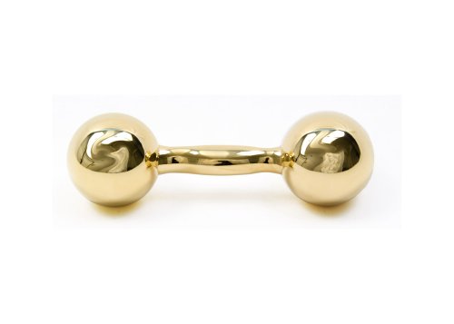 Areaware Harmony Ball Barbell Rattle Gold