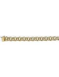 11mm Gold Charm Bracelet 7/16th in. wide 8"
