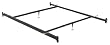 Queen Hook On Rail Converts Full Beds To Queen Bedding, Two Adj Center Legs By Fashion Bed Group