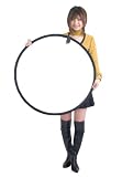 丸レフ板80cm　32インチ　シルバーホワイト　<strong>折りたたみ</strong>可能　(22809)