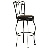 Linon Circle Top 30" High Swivel Bar Stool
