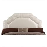IMAGE OF Shirred Headboard in Parchment Size: King