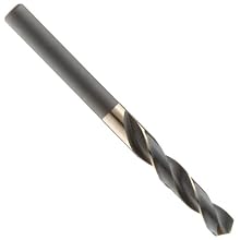 Precision Twist R56CO Cobalt Steel Reduced Shank Drill Bit, Black and Gold Oxide Finish, 1/2" Reduced Shank, 118 Degree Split Point