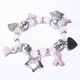 Breast Cancer Charm Bracelet
