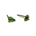 Peridot Pear Swarovski Austrian Crystal Earrings, 6mm