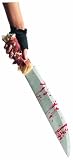 Rubies Costume Co Mens Zombie Shop Knife - Silver Red - One Size