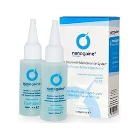 Nanogen Nanogaine Hair Regrowth Maintenance System One Month Supply (2 Vials)