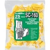 Polytape T-Post Insulator, Yellow