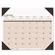 House of Doolittle 180-HD Executive Dated Monthly Desk Pad Calendar for 2009, Nonrefillable Brown Binding, 24 X 19