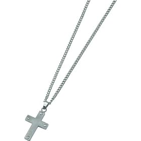 Titanium Cross Mens Pendant Necklace Jewelry 22