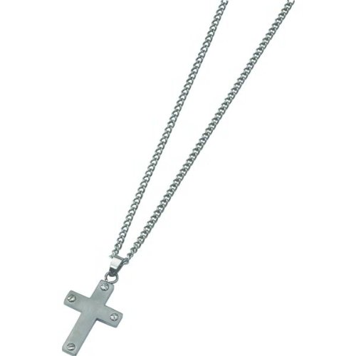 Titanium Cross Mens Pendant Necklace Jewelry 22
