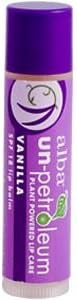 Un-Petroleum Lip Balms Vanilla SPF 18 0.15 oz(pack of 10)