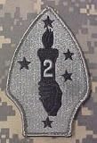 2nd Marine Division ACU Patch Foliage Green