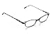 Zoom Colorful Slim Cat Half-Eye Reader, Blue Denim, +3.00