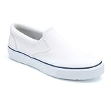 Sperry Top-Sider Mens Striper Slip-On,White,9 W (Wide)(W) US