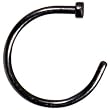 18 Gauge 3/8" Black Anodized Titanium Nose Hoop