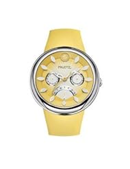 Philip Stein Womens F43S-M-Y Quartz Stainless Steel Yellow Dial Watch