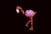 ＬＥＤカラークリスタル　フラミンゴ