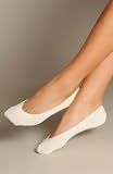Ecoland Women's Organic Cotton Liner Socks w/ Silicon Patch - 3 Pack Value