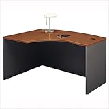 Left L-Bow Desk - Series C Mocha Cherry Collection - Bush Office Furniture  ....