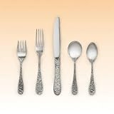 Lenox-Kirk Stieff Stieff Rose 46 Piece Dinner Set w/Cream Soup Spoon/6006662