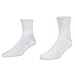 Med Tech Diabetic Socks for Women White Crew Socks Size 9-11, 3 Pairs