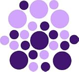 Set of 30 Purple / Lilac Circles Polka Dots Vinyl Wall Graphic Decals Stickers Set of 30 - Purple / Lilac Circles Polka Dots Vinyl Wall Graphic Decals Stickers
