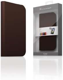 SLG D5 Genuine Italian Leather Case for Samsung Galaxy S4 (Dark Brown)