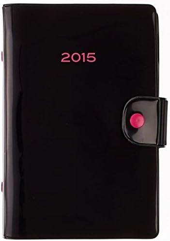 2015 Vinyl Black Organizer Weekly Engagement Calendar/Planner