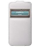 Produkt-Bild: MELKCO Ledertasche / Flip Case / Auflklappbar f&uuml;r Apple iPhone 4 und 4S - HD Wei&szlig; mit Sichtfenster