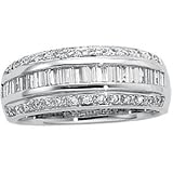 14K White Gold Diamond Bridal Anniversary Band Ring