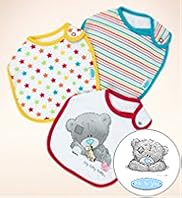 3 Pack Pure Cotton Tatty Teddy Bibs