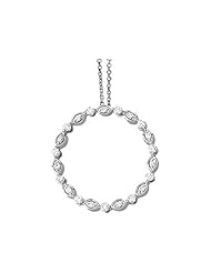 14K White Gold Diamond Pendant - 0.50 Ct. -- LIFETIME WARRANTY