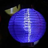 8 Inch Solar Powered Lantern - Purple
