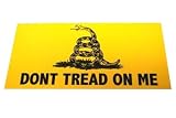 Dont Tread On Me (Yellow) Bumper Sticker 31NfSUOoNUL. SL160 Dont Tread On Me (Yellow) Bumper Sticker