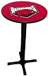 Arkansas Razorbacks Pub Table with Black Commercial Base