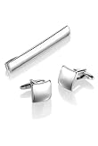Cufflinks & Tie Bar Set [T09-4083D-S]