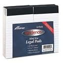 Ampad Evidence Perforated Writing Pads, Narrow/Red Margin Rule, 3 x 5 Inches, White, 50 Sheets per Pad-12 Pads per Pack (20-208)